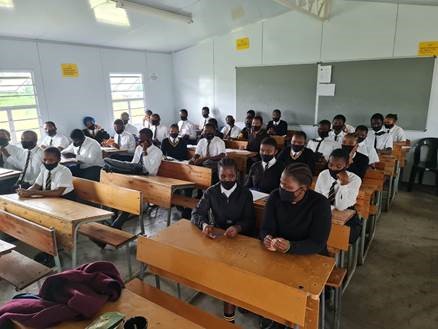 COX YEATS CONTINUES TO SUPPLY PPE TO AMAOTI NO 3 MATRIC STUDENTS